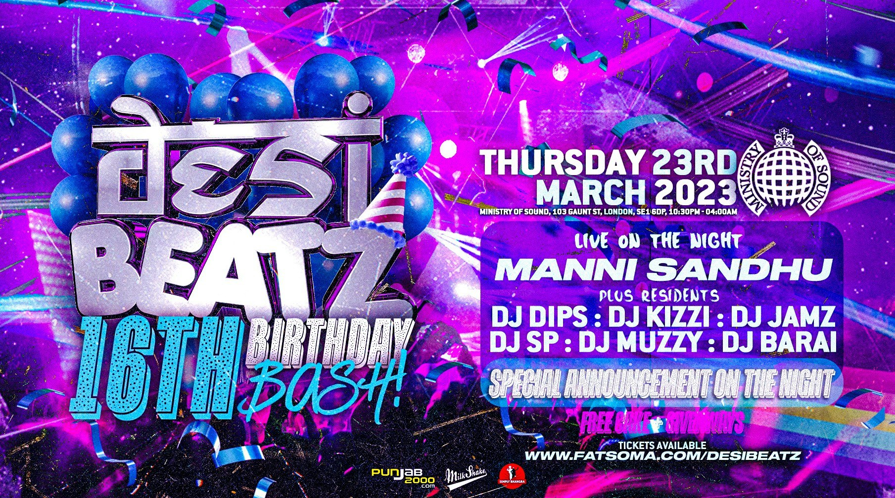 SURREY Goes to DESI BEATZ @ Ministry of Sound! at Ministry of Sound, London on 23rd Mar
